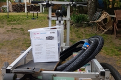 Lieferung von Fahrrad-Ersatzteilen, Nähpaketen und Face Shields